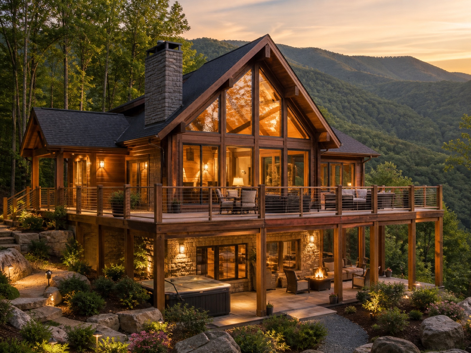 Luxury Smoky Mountains vacation rental managed by Ascent Cohosting